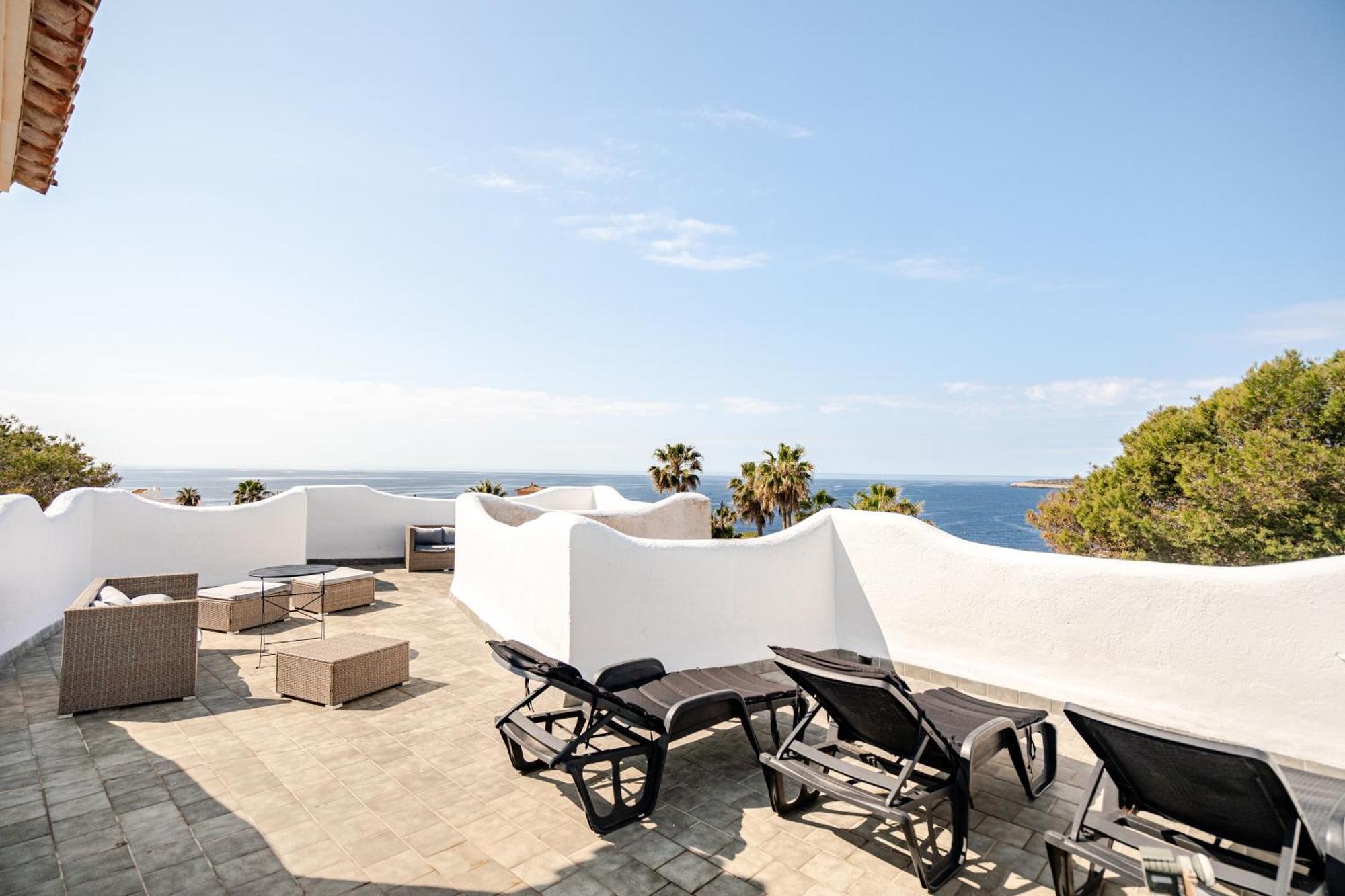 Gigantische Villa Mit Meerblick, Panoramablick & Pool-Oase Cala Pi  Exterior foto